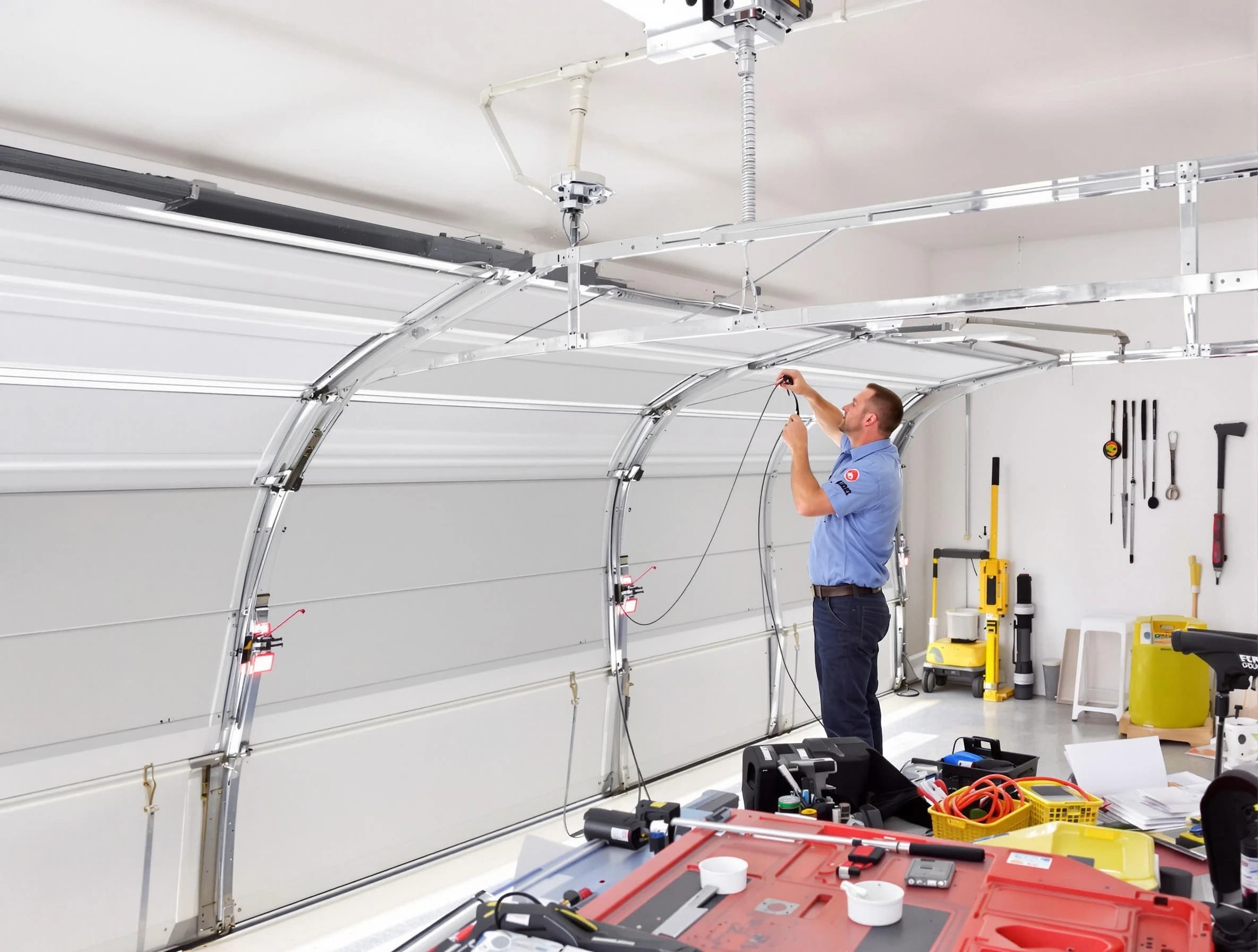 Garage door cable repair service by Palmetto Garage Door Repair in Palmetto
