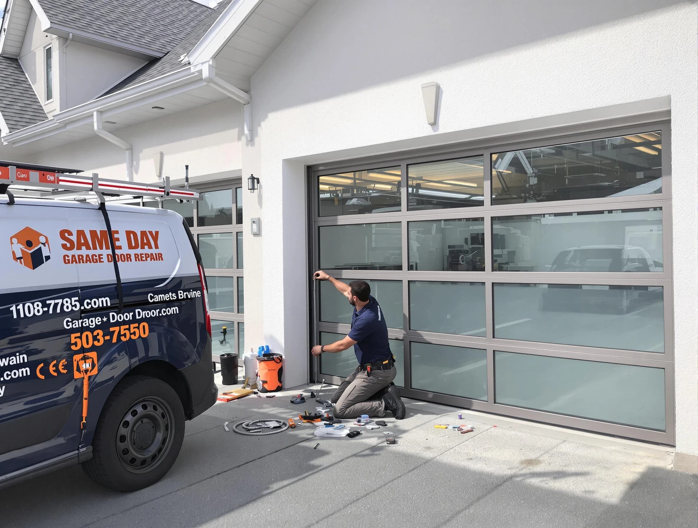 Same-day garage door repair service by Palmetto Garage Door Repair in Palmetto
