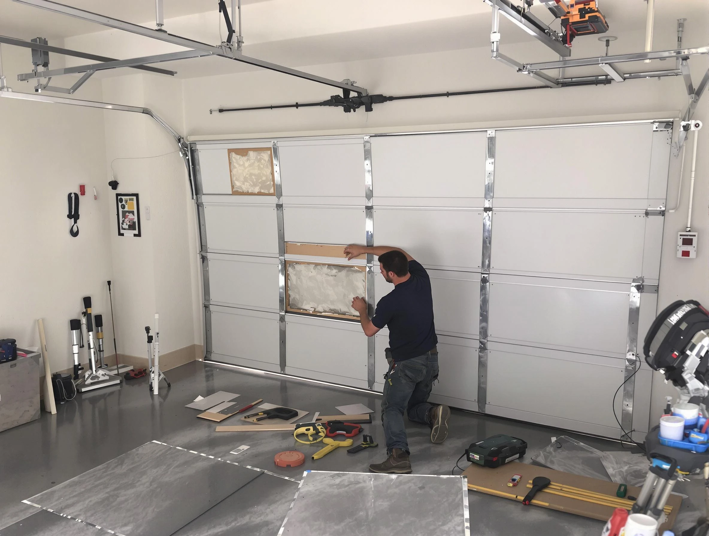Garage Door Panel Repair in Palmetto