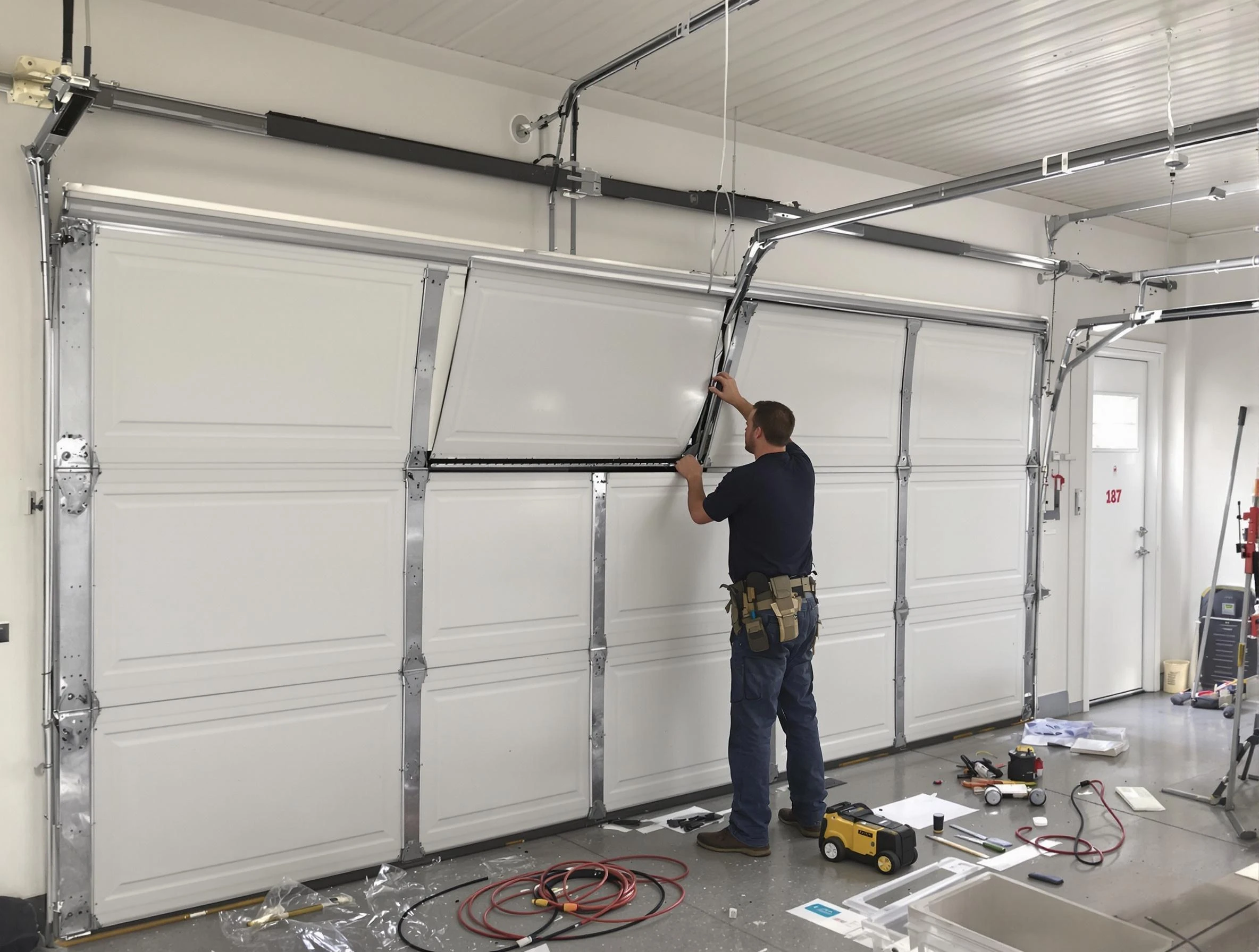 Garage Door Section Replacement in Palmetto