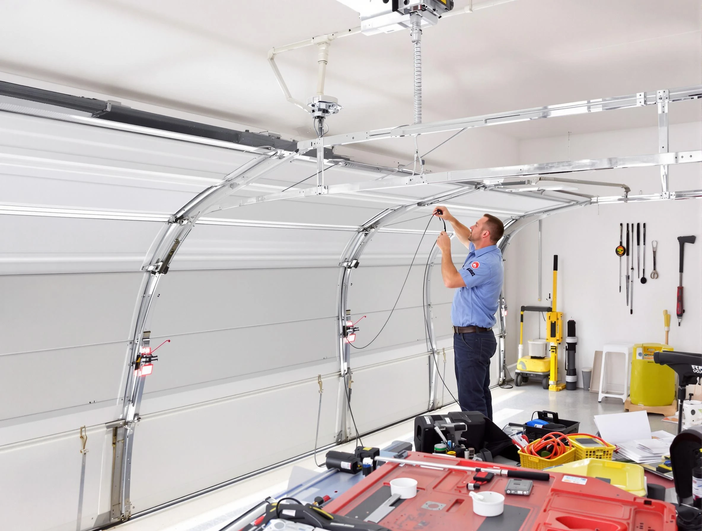 Garage door cable repair service by Palmetto Garage Door Repair in Palmetto