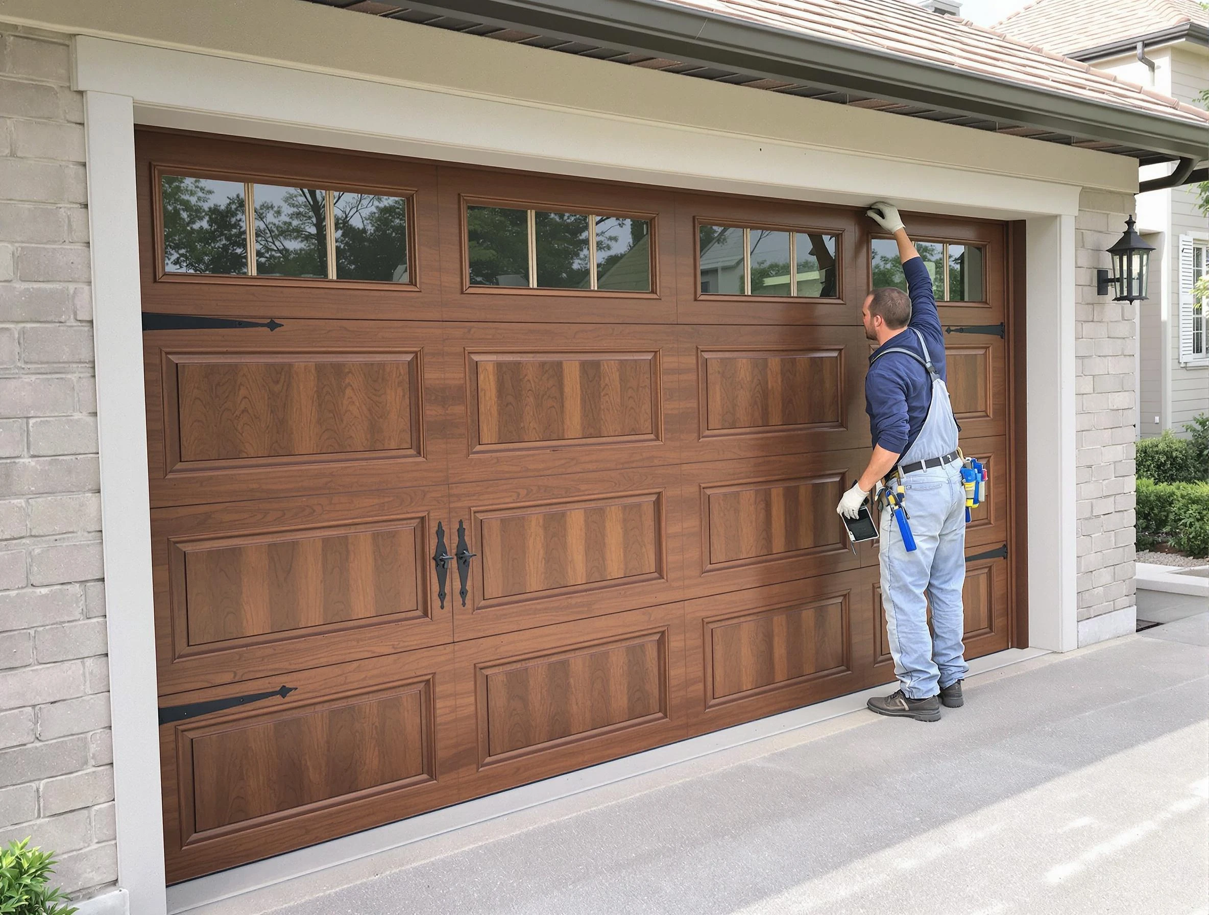 Custom garage door showcase by Palmetto Garage Door Repair in Palmetto