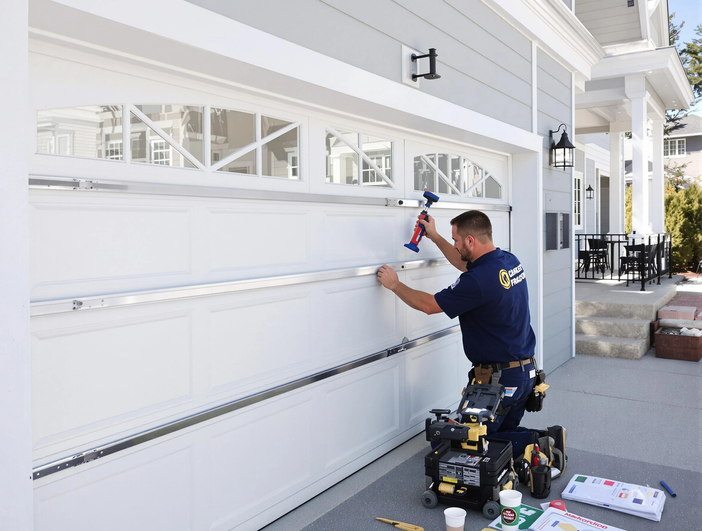 Professional garage door installation by Palmetto Garage Door Repair in Palmetto