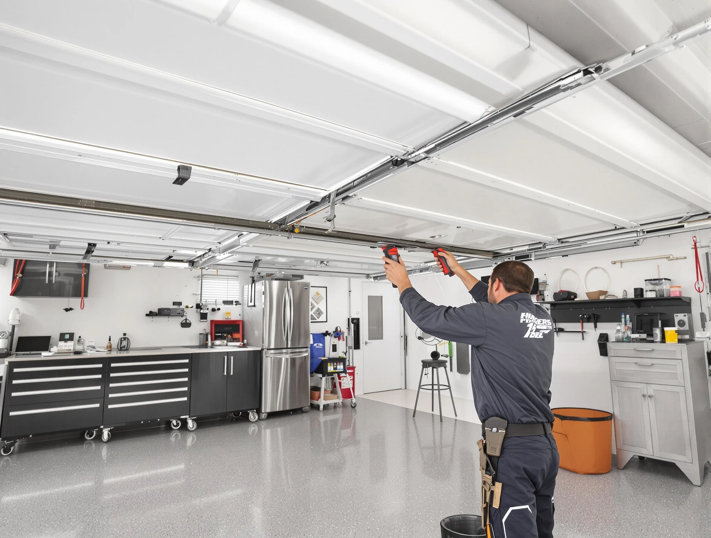 Overhead garage door repair service by Palmetto Garage Door Repair in Palmetto