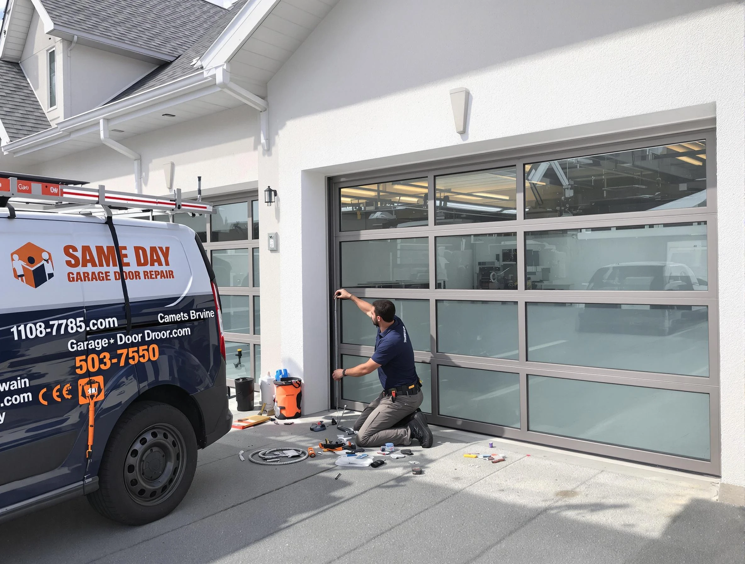 Same-day garage door repair service by Palmetto Garage Door Repair in Palmetto